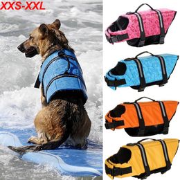 Dog Life Vest Summer Printed Reflective Pet Life Jacket Dog Safety Clothes Dogs Swimwear Pets Safety Swimming Suit