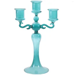 Candle Holders Glass Holder Home Tabletop Ornament Candles Grace Candelabra Candlestick Colored Tea Lights