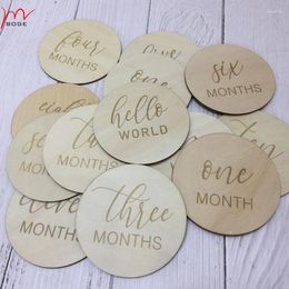 Party Decoration 14pcswood Milestone Card For The First Time Preserving Memory Moment 10 10cm