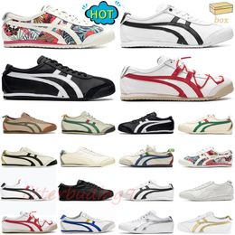 2024 Designer Outdoor running shoes men women Tiger Mexico 66 sneakers Birch Kale Red Gold White Pure Silver Cream Sage mens sports casual trainers