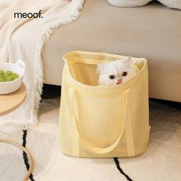 Cat Carriers 2024 Fahion Carrier Backpack Designer Pet Puppy Handbag Fully Breathable Mesh Travel Bag Teddy Bear Messenger