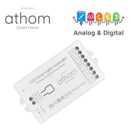 ATHOM WLED Analog RGBCCT and Digital Controller IR Remote WLED 5-24V WS2812B WS2811 SK6812 WS2815 LED