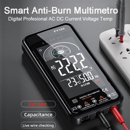 HUAJIAYI Hot Smart Anti-Burn Multimeter Digital AC DC Current Voltage Temp Capacitance Auto Range Ohm NCV Multimeters Tester