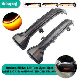 NEW LED Dynamic Turn Signal Light Rearview Mirror For BMW 5 6 7 8 3 Series G38 G30 G31 G11 G20 M5 Flowing Water Blinker Light