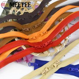 2Pcs 80-150cm 5# Resin Zippers Double Slider Open-End Zip for Sewing Repair Kit Garment Luggage Tent Zips DIY Zipper Accessories
