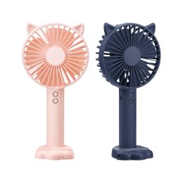 Mini Fan Portable Handheld Fold Office Desktop Multifunctional Folding Double Battery 1200mAh Electric Fan with Neck Lanyard