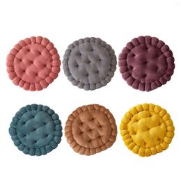 Pillow Sofa Seat Mat Round Biscuit Shape Decor Cartoon Padded Furniture Chair