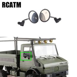 Round Simulated Rear View Mirror for RC Crawler Car Lambda Technologies Full Scale P06 Unimog Retrofit Accessories