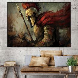 Sparta Painting Graffiti Wall Art Canvas Painting Classic Movie Abstract Posters and Prints Living Room Office Pop Art Pictures