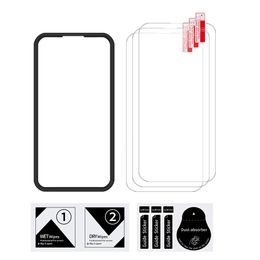 1/2/3 Pack 9H Anti-scratch Tempered Glass Screen Protector For iPhone 14 14Plus 14Pro 14Pro Max Screen Protector With Applicator