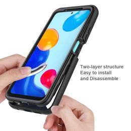 Case for Xiaomi Redmi Note 11 Hybrid Full Protective Cover For Redmi Note 12 5G 12 Pro 11S 11 Pro 10 10S Shockproof Clear Funda