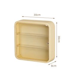 Nail Free Wall Hanging Display Rack Doll Handheld Desktop Storage Box Dustproof Doll Organizer Magnetic Switch Display Box