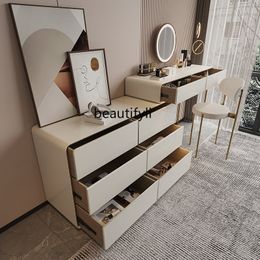 Master Bedroom Dressing Table Storage Cabinet Integrated Makeup Table Modern Simple Small Cream Style Desk Retractable Corner