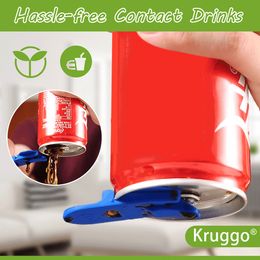 Easy Can Opener Plastic Tab Can Openers for Pop Beer Coke Soda Drink Protector Anti Bug Fly Beverage Protects Random Colour