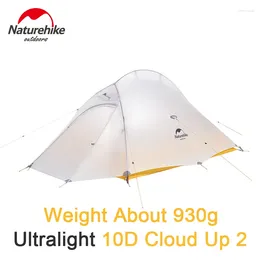 Tents And Shelters Naturehike Cloud 2 1-2 Person Camping Tent 10D Ultra Light Double Layer Rainproof Windproof Snow Proof Outdoor