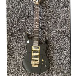 Cables New Kort custom guitar star signature custom Kramer style electric guitar black finish