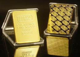 Handicraft Collection 1 OZ 24K Gilded Credit Suisse Gold Bar Bullion Very Beautiful Business Gift With Different Serials Number1578820