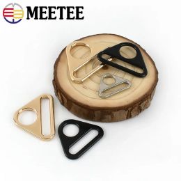 5/10Pcs Metal Triangle Ring Adjuster Buckle Bag Strap Connector Clasps Bikini Hook Belt Webbing Bags Making Supplies Accessories