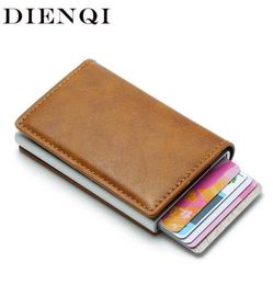 DIENQI Rfid Wallet Card Holder Coin Purse Men039s Wallet Slim Small Male Leather Wallet Mini Pocket Money Bag Women Walet Valet2206857