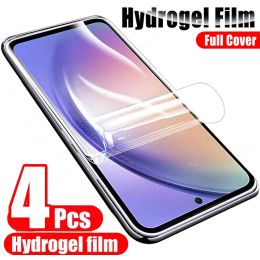 4pcs Screen Protector For Samsung Galaxy A54 5G A52 A51 A71 A70 A50 A53 A14 A13 A12 A34 A73 A72 A22 A50 A33 A32 Hydrogel Film