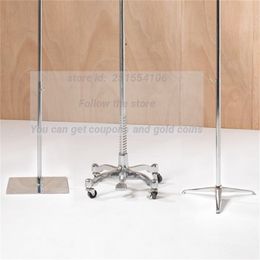 Gold and Silver Half Body Model Cloth Mannequin Props Accessories, Metal Universal Wheel, Tripod Base, E076, 4Style