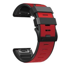 22 26mm Watch Strap For Garmin MARQ Athlete Golfer Captain Aviator Epix Gen 2 Quickfit Fenix 7 7X 5X Silicone Watchband Bracelet