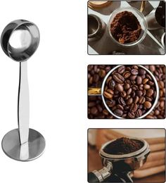 Coffee Scoops Espresso Measuring Spoon Dual-use Bean Scoop Powder Press Machine Accessories Kitchen Tools