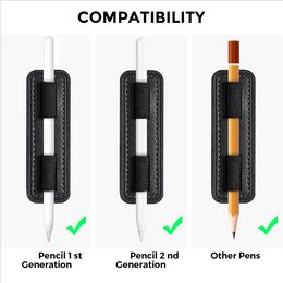 Universal Stylus Pen Holder Sticker for Pencil for iPad Table Touch Pen M-Pencil Anti-Lost Case -Black