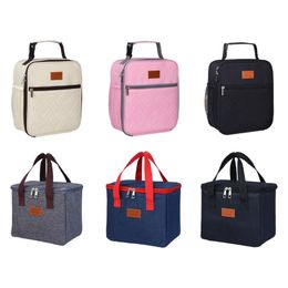 Insulated Lunch Bag Simple Bento Cooler Bag Lunch Tote Bag for Lunch Box for Women Men Adult Working Hiking Beach