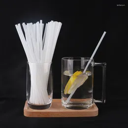 Drinking Straws 100pcs/Pack Disposable Portable Eco-Friendly Milk Coffee Tea Drinks Straw Kitchen Supplies Biodegradable