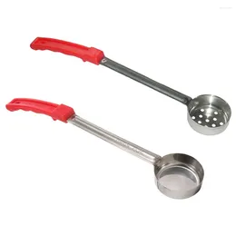Spoons 2 Pcs Pizza Sauce Spoon Scoop Stainless Steel Portion Kitchen Ladle Control Pp Serving