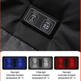Winter Warm USB Self-heating Vest 15 Areas Electric Heated Sports Thermal Jackets Cycling Climbing Hiking Outdoor Windproof Coat