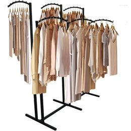 Hangers 6 Way Clothing Rack Heavy Duty Metal Garment With Curved Arms 39" -70" Clothes Organiser For Hanging