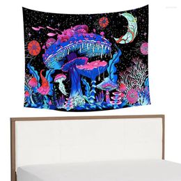 Tapestries Mushroom Tapestry Cool Mushrooms Wall Hangings Picnic Beach Throws Blanket Home Decor