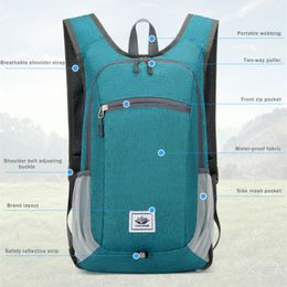 Foldable Backpack Mountaineering Bag Ultralight Outdoor Climbing Cycling Travel Knapsack Hiking Daypack
