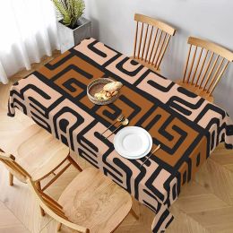 Western Turquoise Boho Aztec Waterproof Tablecloth Party Decorations Rectangle Ethnic Table Cloth for Kitchen Table Decor