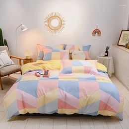 Bedding Sets Pure Cotton Thickened Grinding Four-piece Set Of Simple Sheets Small Fresh Student Dormitory Three-piece