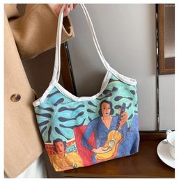 Shopping Bags Matisse Art Portraits Printing Canvas Tote Bag Shoulder Lunch Durable Eco Aesthetic Students Book Bolsos