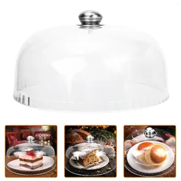 Dinnerware Acrylic Protector Multifunctional Cover Dust-proof Practical Round Kitchen