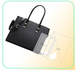 Women Briefcases Business Bags ice Portfolio Large Capacity Handbag Cross Pattern Leather Laptop Bag Tote6261447