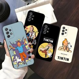 The Adventures Of Tintin Phone Case For Samsung A73 A71 A54 A53 A52 A51 A50 A42 A34 A33 A32 A31 A23 A22 A21 A20 A14 A13 A12 A10