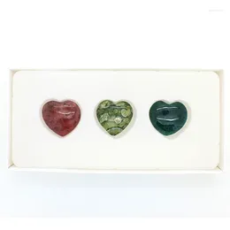 Decorative Figurines A Variety Of Heart-shaped Mineral Stone Flower Dan Lvyun Combination Bonuses Female 3 Hzys02