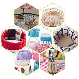 1Pc Crochet Basket Base Hand Woven Wooden Blank Bottom Bag Board DIY Bag Storage Basket Accessories Knitting Crafts Home Decor