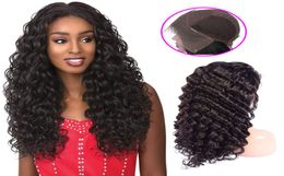 Brazilian Remy Human Hair Lace Front Wigs 1432Inch Deep Wave Curly Virgin Hair Lace Wigs Pre Plucked With Baby Hair3862024