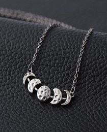 Fashion Moon Phase Necklace Moon Lunar Eclipse Necklaces Pendants Astrology Jewellery Long Chain Statement Necklace Kolye ps11402624465