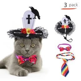 Cat Costumes Halloween Pet Jewellery Collar Set Funny Tombstone Shape And Dog Cats Clothes Costume Cosplay