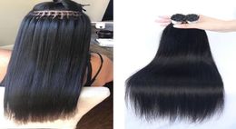 Unprocessed Straight Brazilian Human Hair Extensions I Tip Stick 1gstrand 8inch30inch For Women1035888