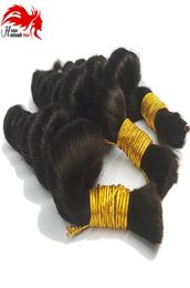 7A Top Quality Unprocessed Human Hair For Beautiful Star Brazilian loose Wave Human Hair Bulk Micro mini Braiding Bulk Hair3358666
