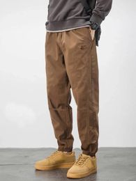 Men's Pants Cargo Loose-fitting Foot-binding Brand Boys' Handsome Fashion Casual