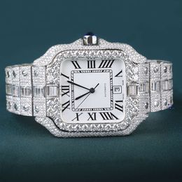 Luxury Looking Fully Watch Iced Out For Men woman Top craftsmanship Unique And Expensive Mosang diamond Watchs For Hip Hop Industrial luxurious 92920